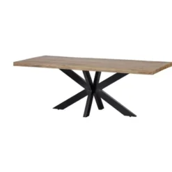 Mangohoutonline - Eettafel Memphis 160x90cm Rechthoekig Bruin