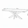 Mangohoutonline - Eettafel Memphis 140x90cm Rechthoekig Bruin