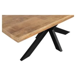 Mangohoutonline - Eettafel Memphis 140x90cm Rechthoekig Bruin