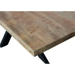 Mangohoutonline - Eettafel Memphis 140x90cm Rechthoekig Bruin