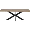 Mangohoutonline - Eettafel Memphis 200x100cm Rechthoekig Bruin