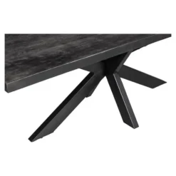 Mangohoutonline - Eettafel Memphis Black 220x100cm Rechthoekig