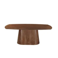 Mangohoutonline - Eettafel Nova Deens Donkerbruin 240x110cm Ovaal