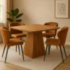 Mangohoutonline - Eettafel Nova Vierkant 110x110cm Vierkant Bruin
