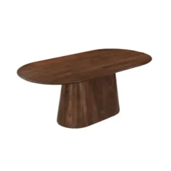 Mangohoutonline - Eettafel Nova Capsule Donkerbruin 210x100cm