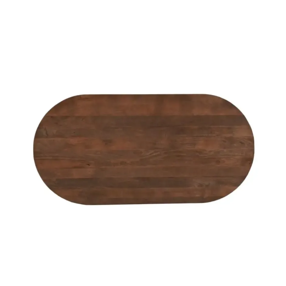 Mangohoutonline - Eettafel Nova Capsule Donkerbruin 210x100cm