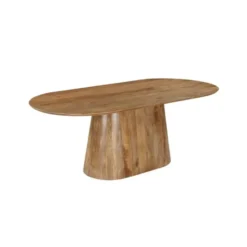 Mangohoutonline - Eettafel Nova Capsule 180x90cm Rechthoekig Bruin