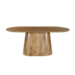 Mangohoutonline - Eettafel Nova Capsule 180x90cm Rechthoekig Bruin