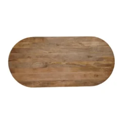 Mangohoutonline - Eettafel Nova Capsule 180x90cm Rechthoekig Bruin