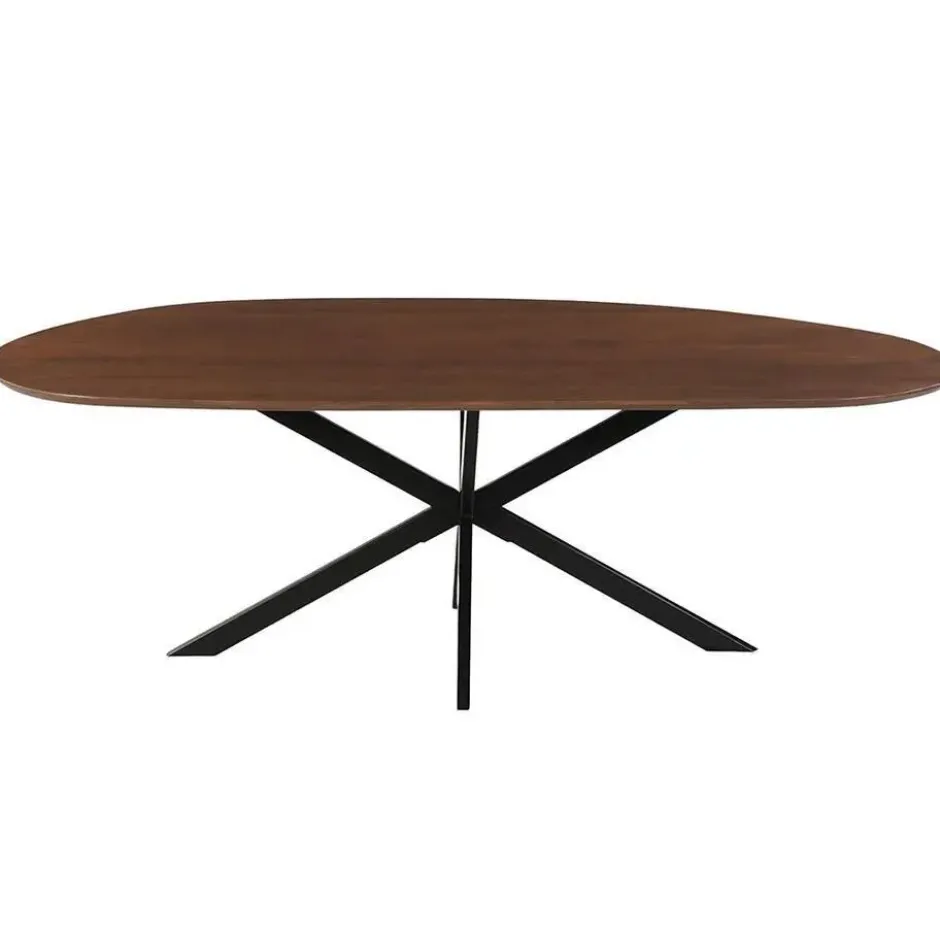 Mangohoutonline - Eettafel Organisch Alessia 180x90cm Walnoot