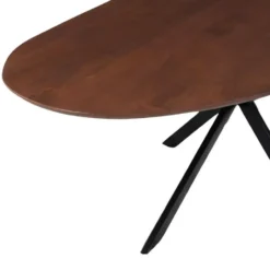 Mangohoutonline - Eettafel Organisch Alessia 220x110cm Walnoot