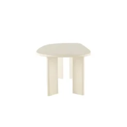 Mangohoutonline - Eettafel Organisch Savannah Microcement Paneelpoot