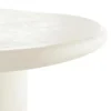 Mangohoutonline Eettafel Savannah Organisch Microcement Cilinderpoot 210cm Wit