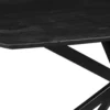 Mangohoutonline - Eettafel Vicenza Black Deens 200x100cm Ovaal