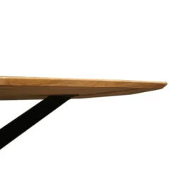 Mangohoutonline - Eettafel Vicenza Deens 240x110cm Ovaal Bruin