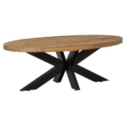 Mangohoutonline - Salontafel Tulsa Ovaal - Bruin - Mahom