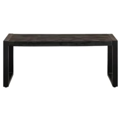 Mangohoutonline - Salontafel Britt Black 110cm Rechthoekig Zwart
