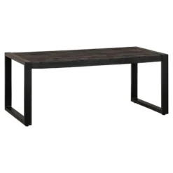 Mangohoutonline - Salontafel Britt Black 110cm Rechthoekig Zwart