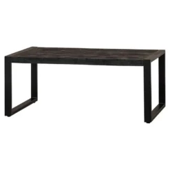 Mangohoutonline - Salontafel Britt Black 110cm Rechthoekig Zwart