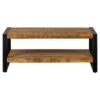 Mangohoutonline - Salontafel Britt 2laags 110cm Rechthoekig Bruin