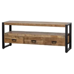 Mangohoutonline - TV Meubel Britt 150cm Rechthoekig - Bruin - Mahom
