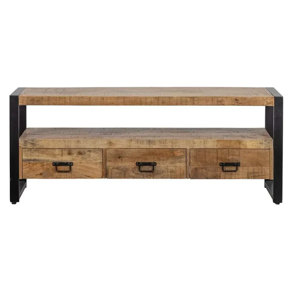 Mangohoutonline - TV Meubel Britt 150cm Rechthoekig - Bruin - Mahom
