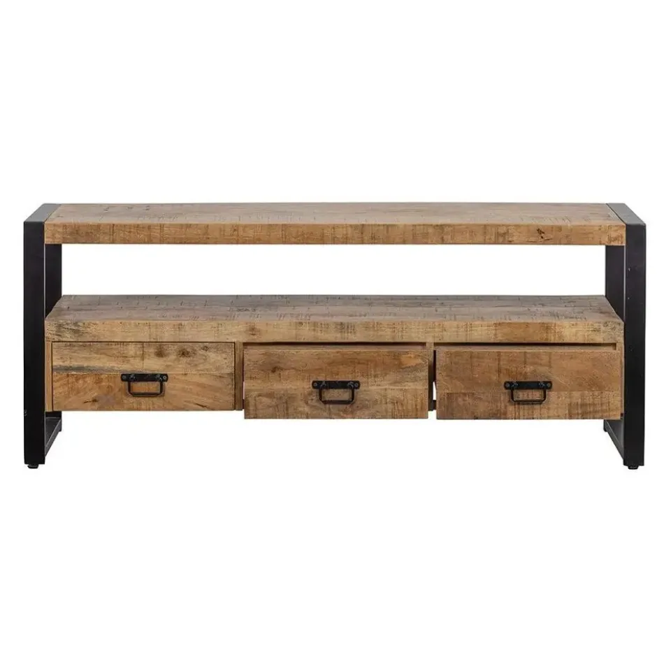 Mangohoutonline - TV Meubel Britt 150cm Rechthoekig - Bruin - Mahom
