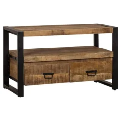 Mangohoutonline - TV Meubel Britt 100cm Rechthoekig - Bruin - Mahom