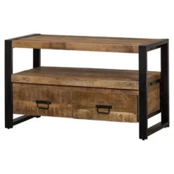 Mangohoutonline - TV Meubel Britt 100cm Rechthoekig - Bruin - Mahom