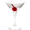 Martini glas - transparant - kunststof - 20 cl/200 ml