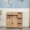 Massief houten bijzettafel