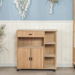 Massief houten bijzettafel