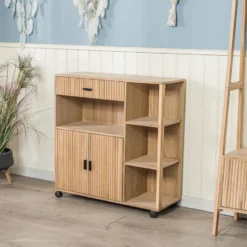 Massief houten bijzettafel