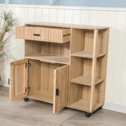 Massief houten bijzettafel