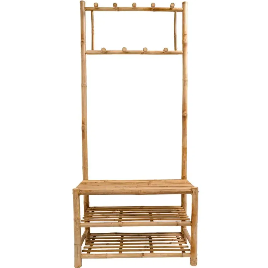 Massief houten garderobe/kledingrek