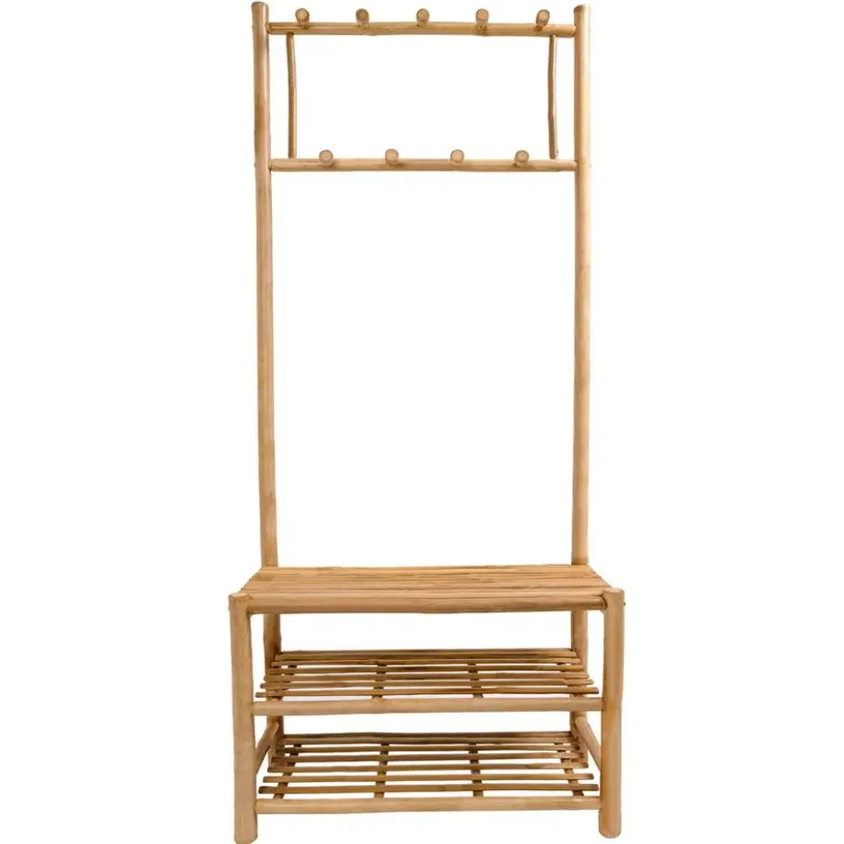 Massief houten garderobe/kledingrek