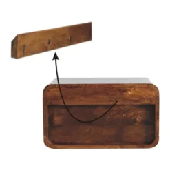 Massief Houten Vloeiende Eiken Sidetable