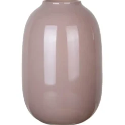Mega Collections Bloemenvaas - taupe - glas - D17 x H25 cm
