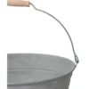 Mega Collections Emmer/plantenpot - zink - grijs - D27 x H15 cm