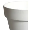 Mega Collections Plantenpot/bloempot - kunststof - wit - D29 cm