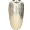 Mega Collections Vaas Oman Drip - goud - glas - D20 x H38 cm