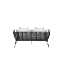 Melissa divanbed - carbon black - rope lava black - valley sand