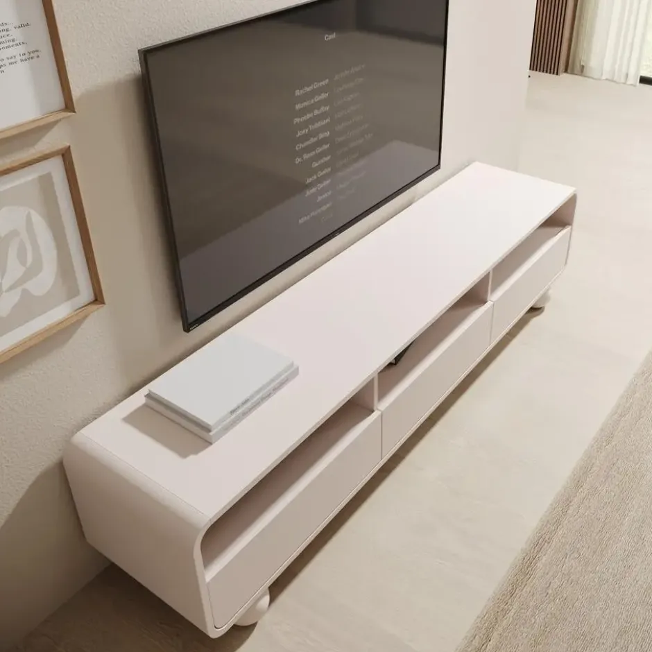 Meubella - Anobo - TV-Meubel - Beige - 180 cm