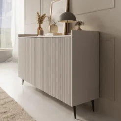 Meubella - Asty - Dressoir - Beige - 150x41x92 cm