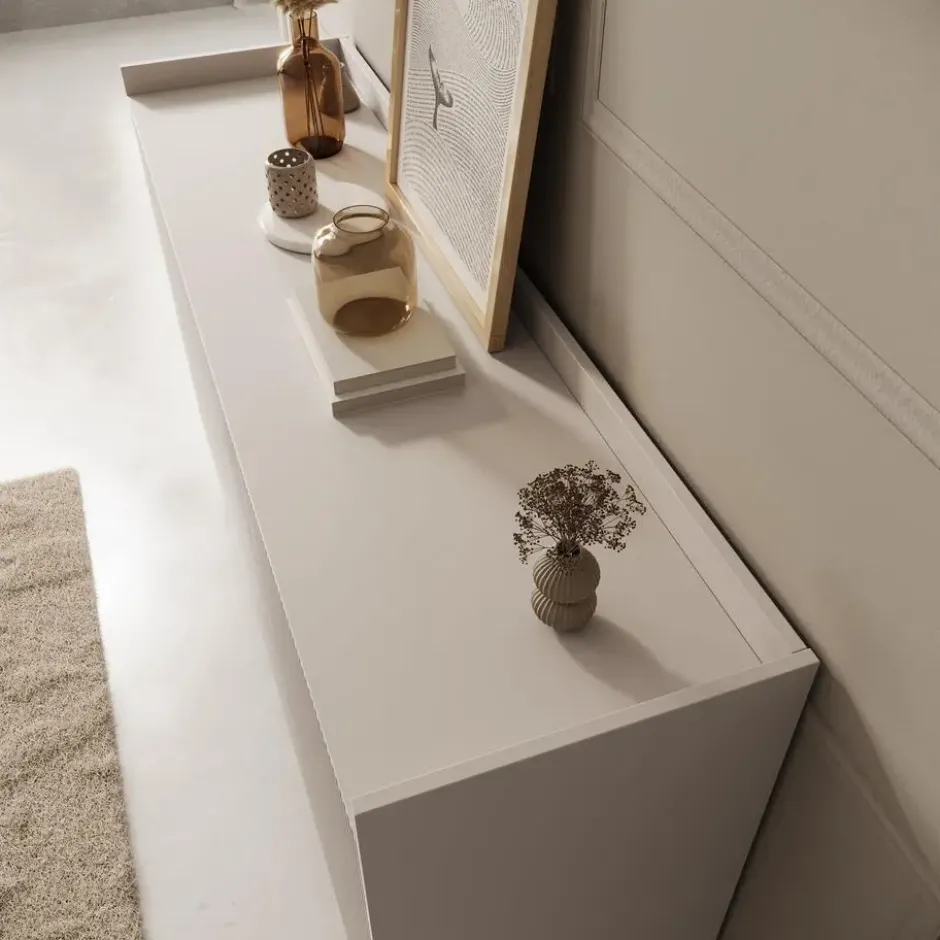 Meubella - Asty - Dressoir - Beige - 150x41x92 cm