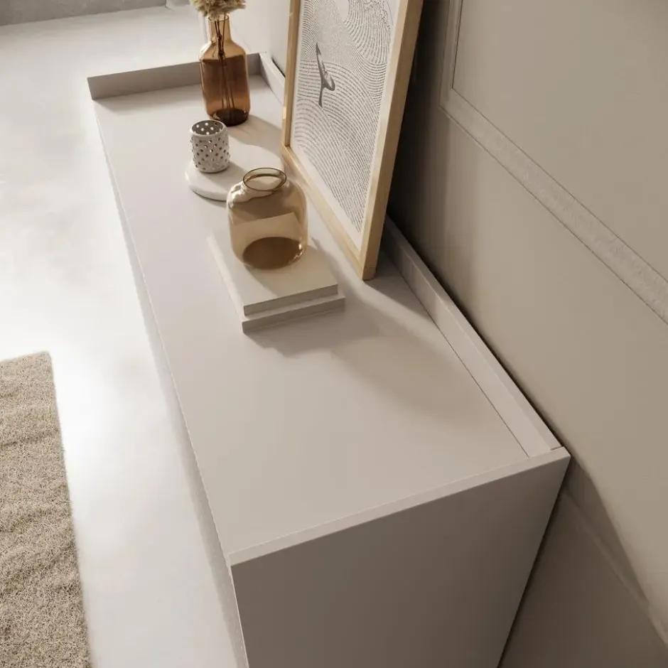 Meubella - Asty - Dressoir - Beige - 126x41x92 cm