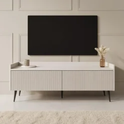 Meubella - Asty - TV-Meubel - Beige - 121 cm