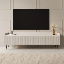 Meubella - Asty - TV-Meubel - Beige - 150 cm