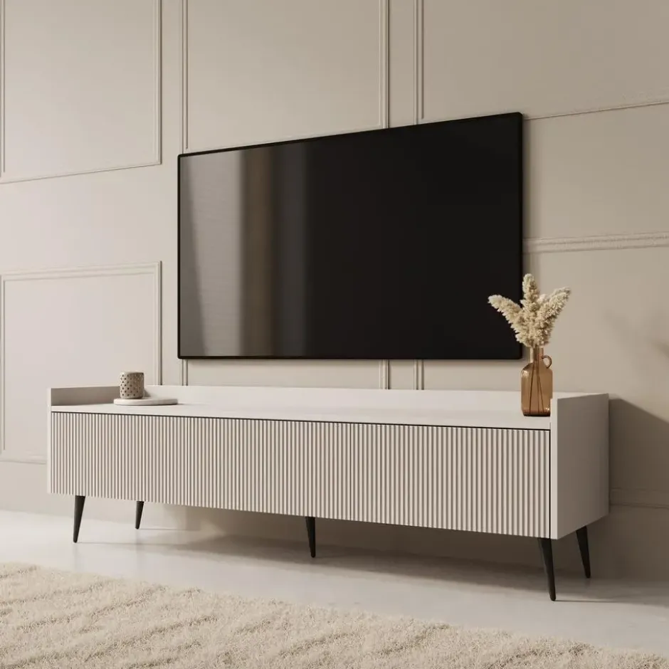 Meubella - Asty - TV-Meubel - Beige - 150 cm