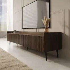 Meubella - Asty - TV-Meubel - Donker eiken - 180 cm